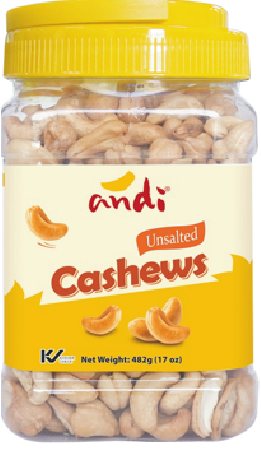 Cashews Unalted 482g (17 oz)