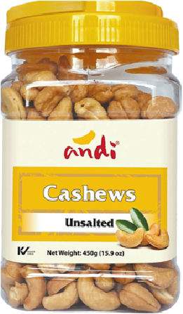 Cashews Unsalted 450g (15.8 oz)