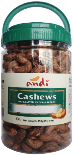 Cashews Skin On Salted 450g (15.8 oz)
