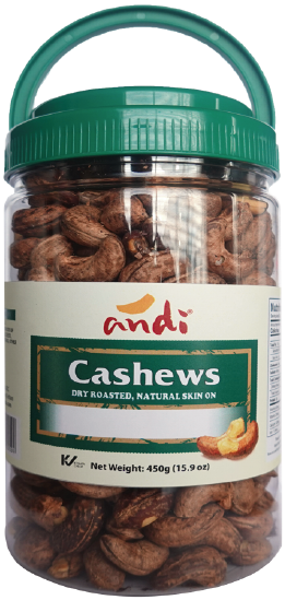 Cashews Skin On Salted 450g (15.8 oz)