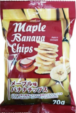 Maple Banana Chips 70g